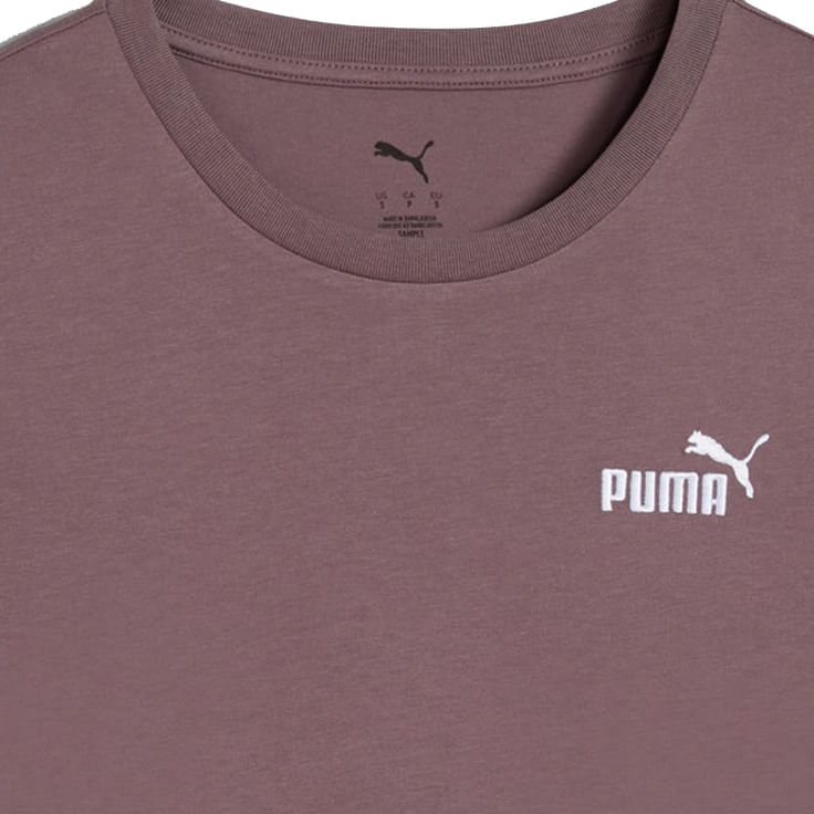 Vista traseira da blusa feminina Puma na cor roxo